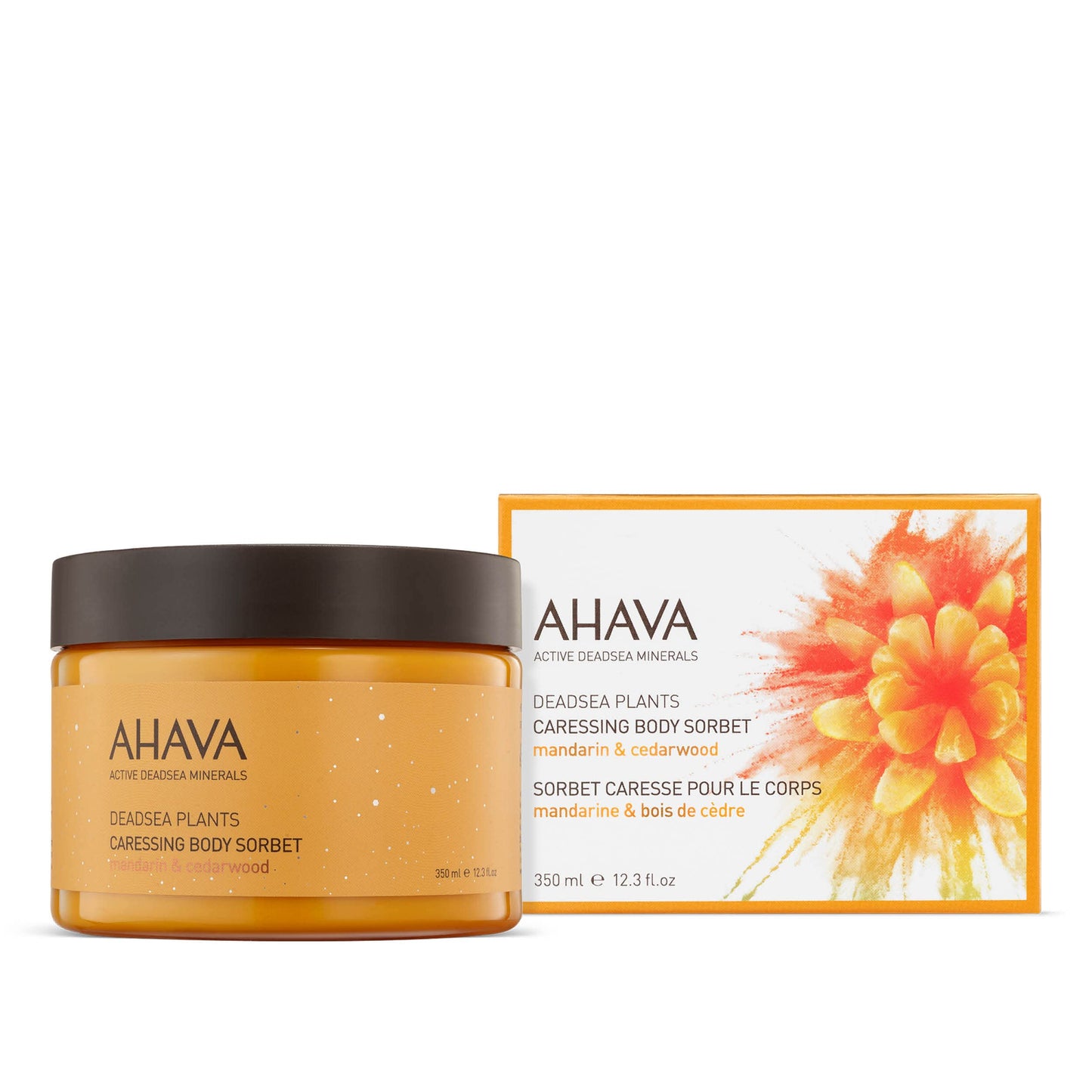AHAVA Dead Sea Plants Caressing Body Sorbet, Mandarin & Cedarwood - Hydrate & Refreshes Skin, Enhances Suppleness, Envelops in Energizing Sensation