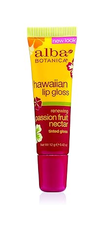 Alba Botanica Hawaiian, Passion Fruit Nectar Tinted Lip Gloss, 0.42 Ounce