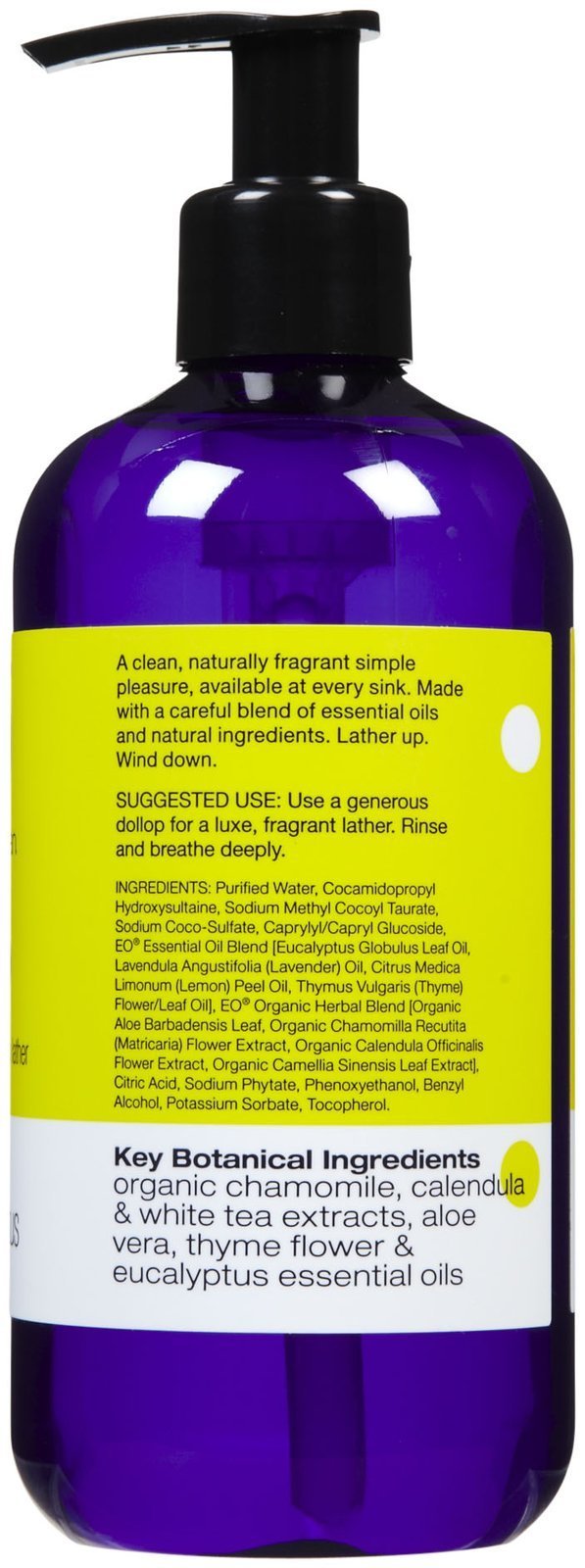 EO Products Liquid Hand Soap - Lemon & Eucalyptus - 12 oz Beauty & Personal Care EO