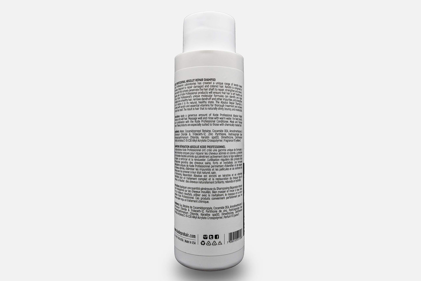 3PC Bundle: Kode Professional Absolut Repair Shampoo, Conditioner and 50ml Brilliant Serum (16oz Serum Kit)