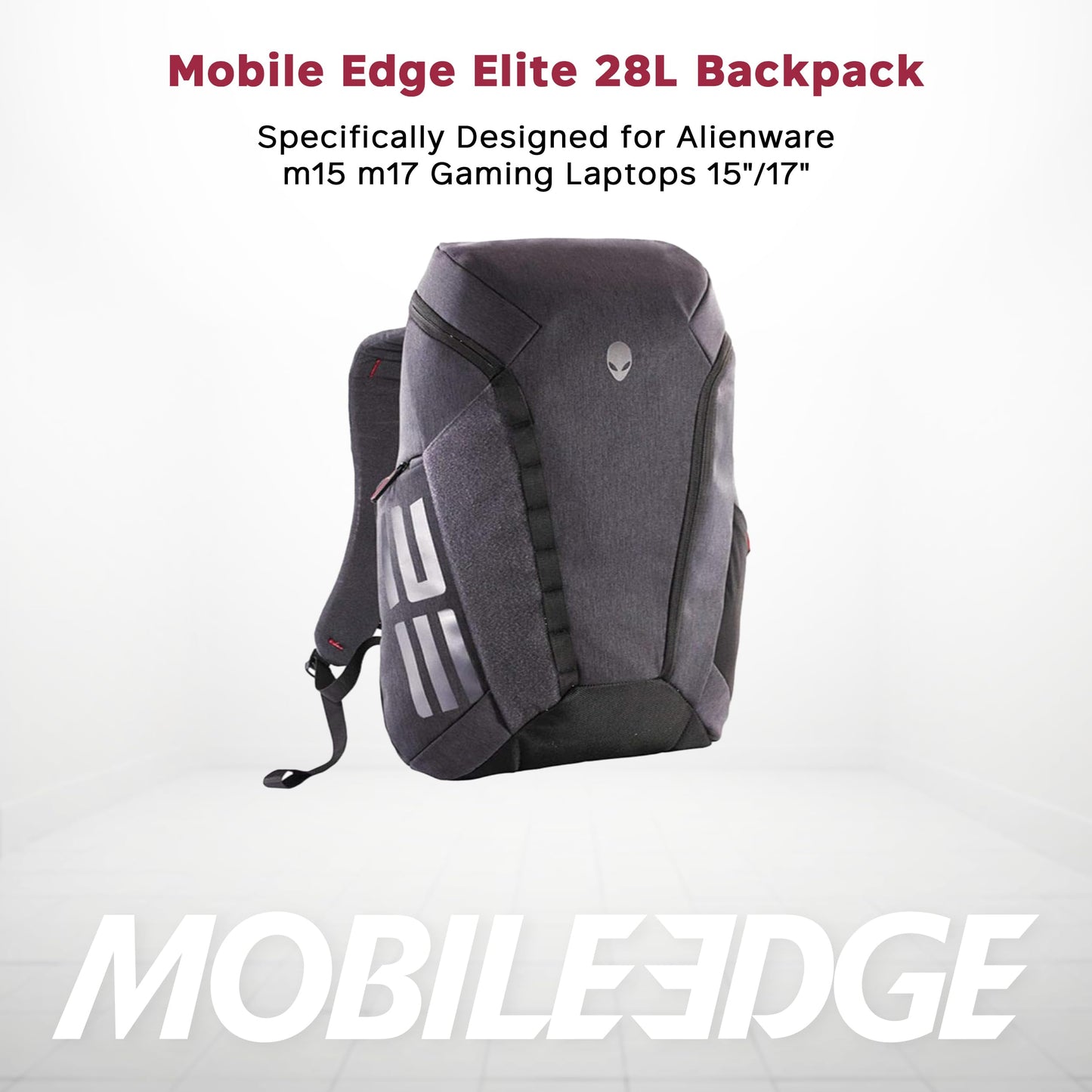 Mobile Edge Elite 28L Backpack, Specifically Designed for Alienware m15 m17 Gaming Laptops 15"/17"