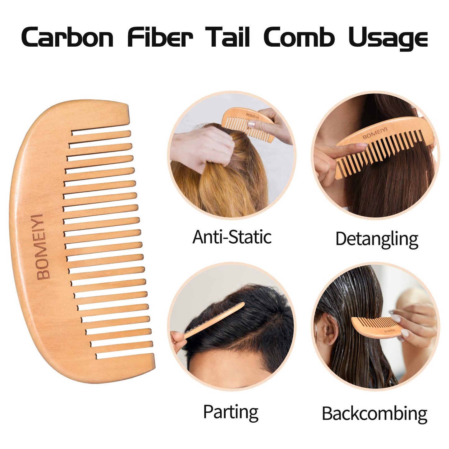 BOMEIYI Boar Bristle Hair Brush for Thick Curly Thin Long Short Wet or Dry Hair, Adds Shine and Makes Hair Smooth, Best Paddle Hair Brush for Men