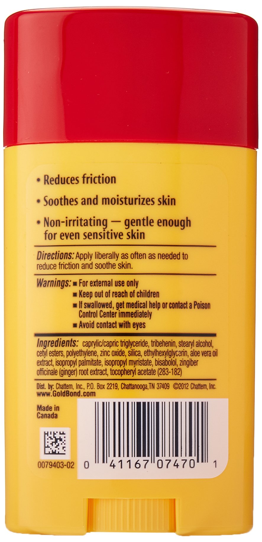 Gold Bond Friction Defense Stick Unscented 1.75 Ounce