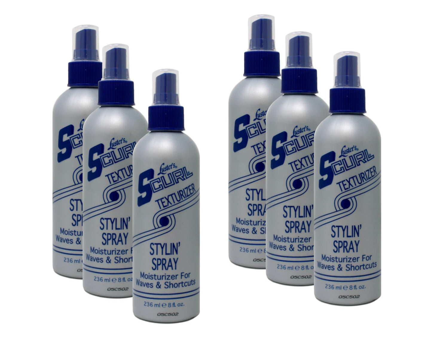 Lusters S-Curl Texturizing 8 Ounce Styling Spray Pump (235ml) (6 Pack)