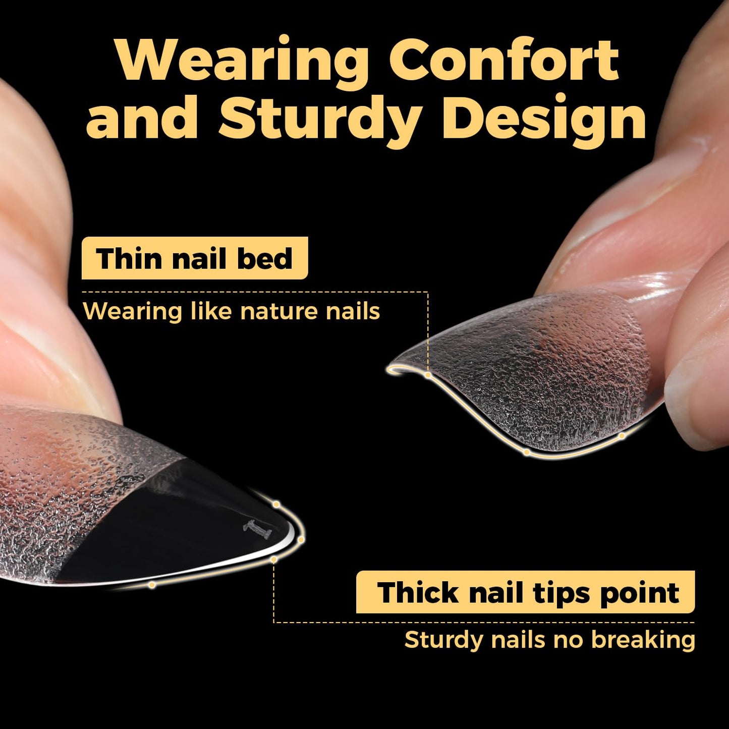 UNA GELLA Almond Nail Tips, Pre-shape Short Almond Gel Nail Tips 240Pcs Full Cover Soft Gel Fake Nails No C Curve Press On Nails For Women Girl At Beauty and Personal Care UNA GELLA