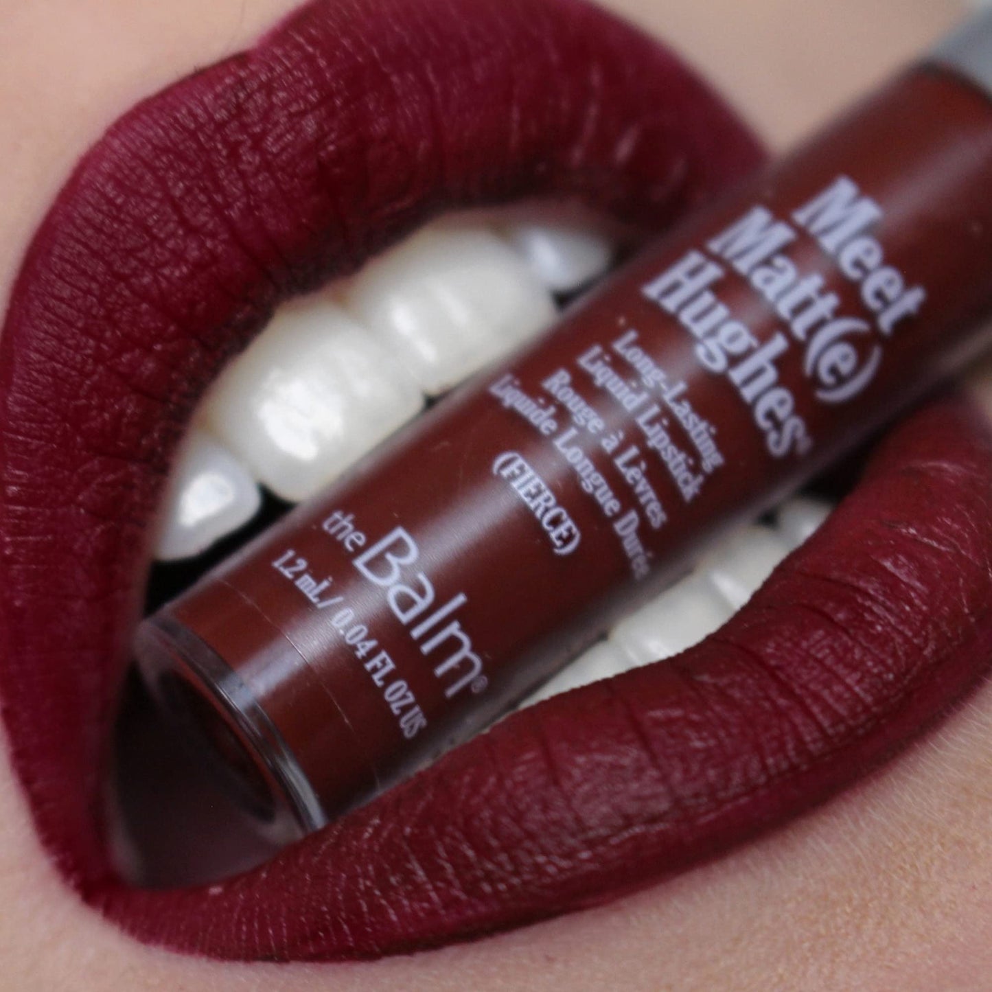 Meet Matte Hughes Long Lasting Liquid Lipstick - Fierce by the Balm for Women - 0.25 oz Lip Gloss
