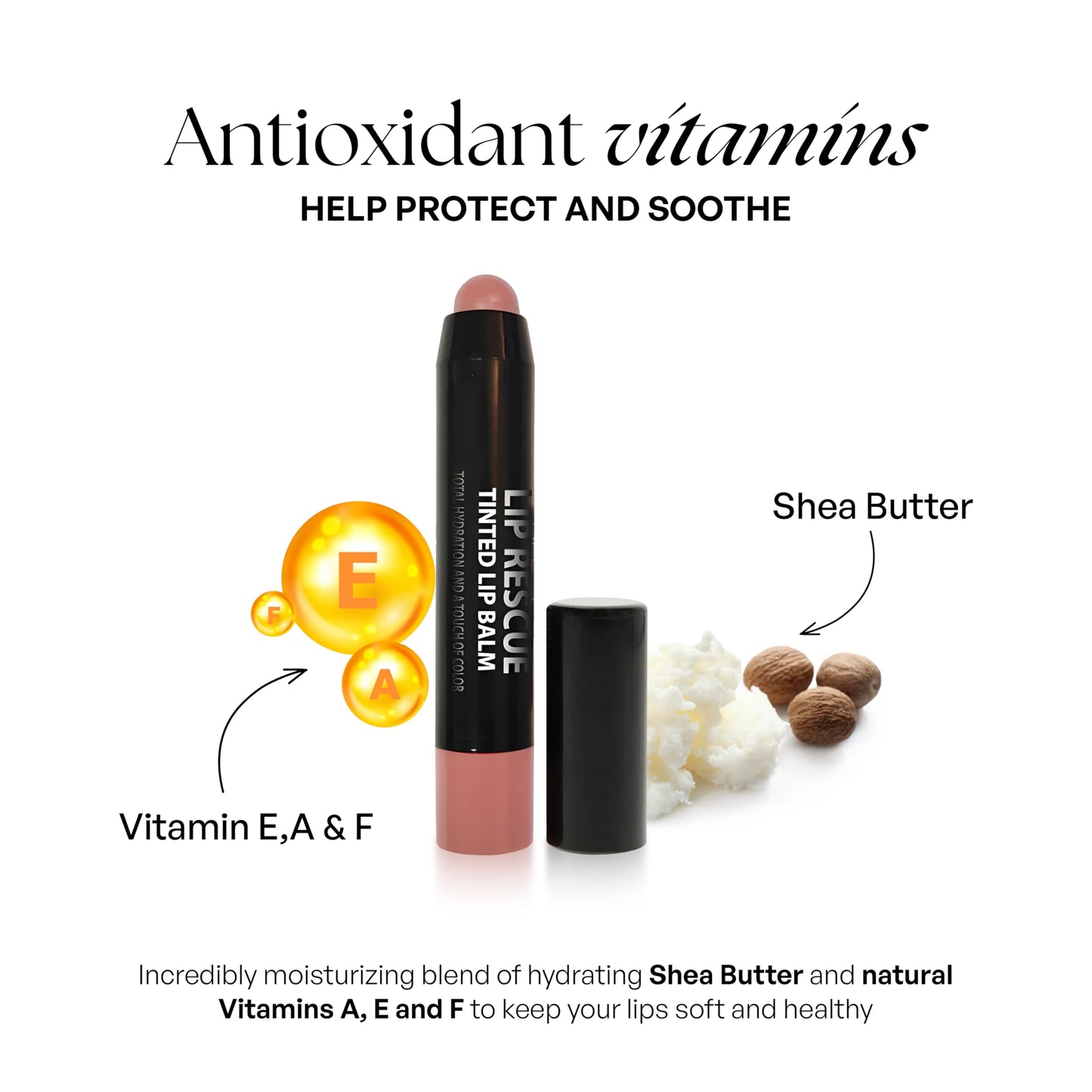Sorme' Treatment Cosmetics Lip Rescue Tinted Lip Balm, Juicy, 0.112 Fl Oz
