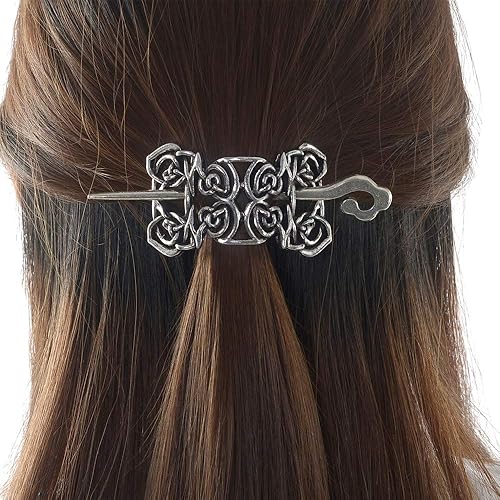 Viking Celtic Hair Sticks Hairpin-Viking Hair Clip Sticks for Long Hair Stick Slide Irish Hair Accessories