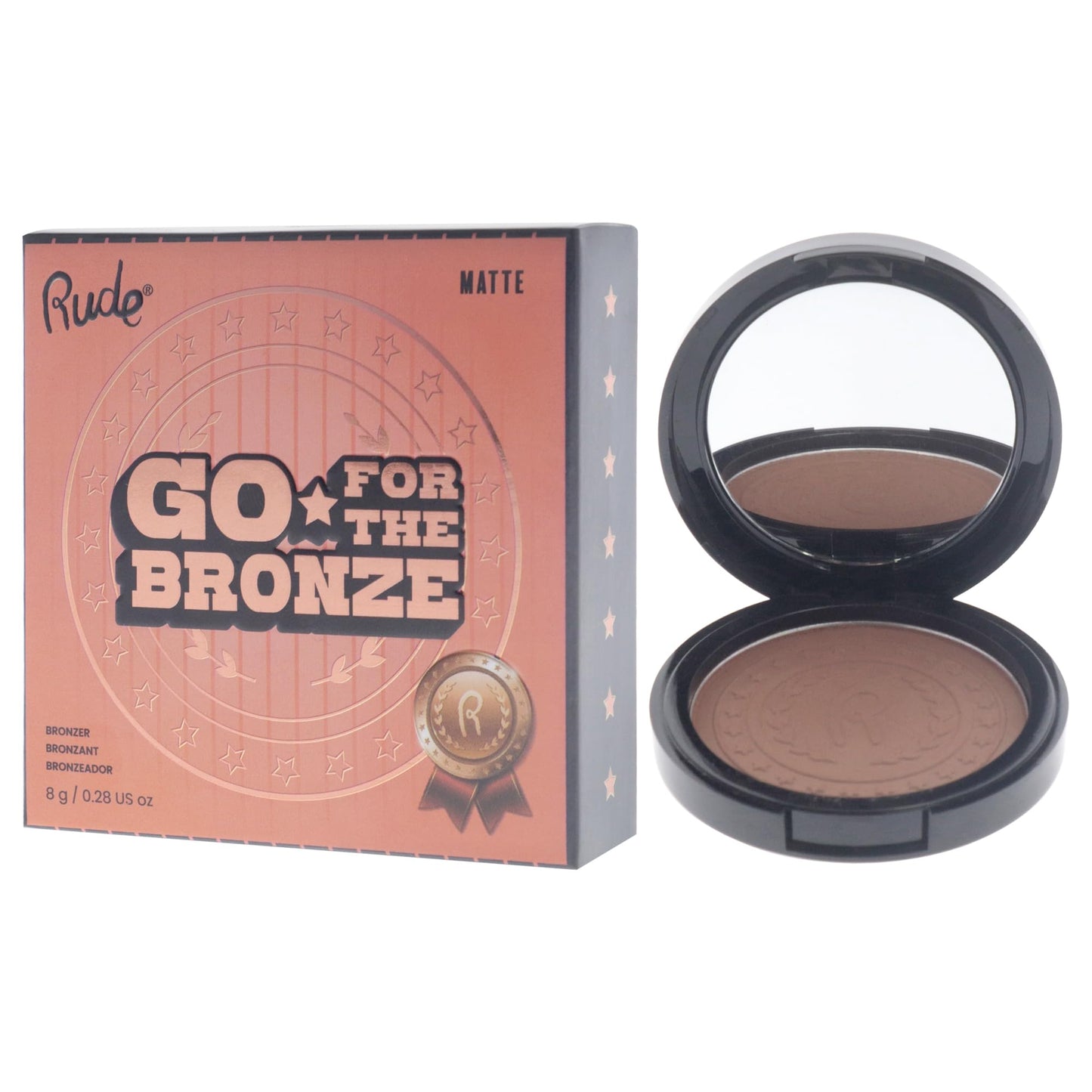 Go for the Bronze - Non Precious Metal by Rude Cosmetics for Women - 0.28 oz Bronzer