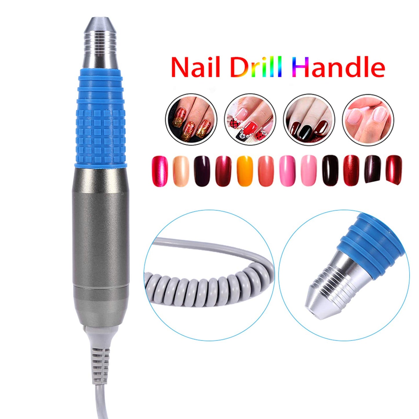 35000rpm Nail Drill Handle Handpiece, Nail Polish Handpiece for Electric Nail Manicure Machine Nail File Pen Polish Drill Tools Beauty & Personal Care FILFEEL