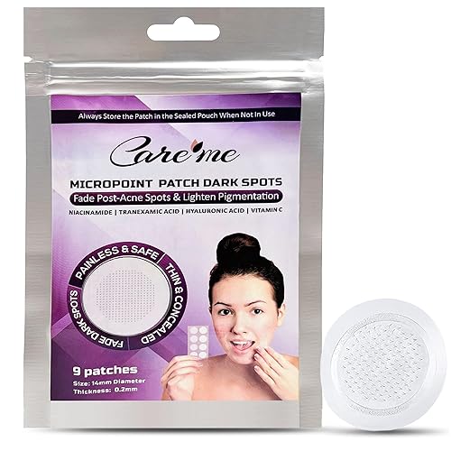 Microdart Dark Spot Patch with 127 Micropoints (1 Pack of 9 Patches) - Fades & Brightens Acne Marks, Dark Spots & Discoloration - Post-Acne Treatment