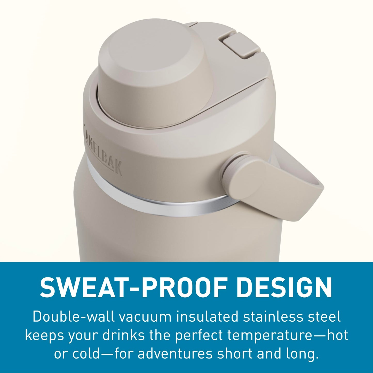 CamelBak Thrive Chug Insulated Stainless Steel Water Bottle Stone, 32oz