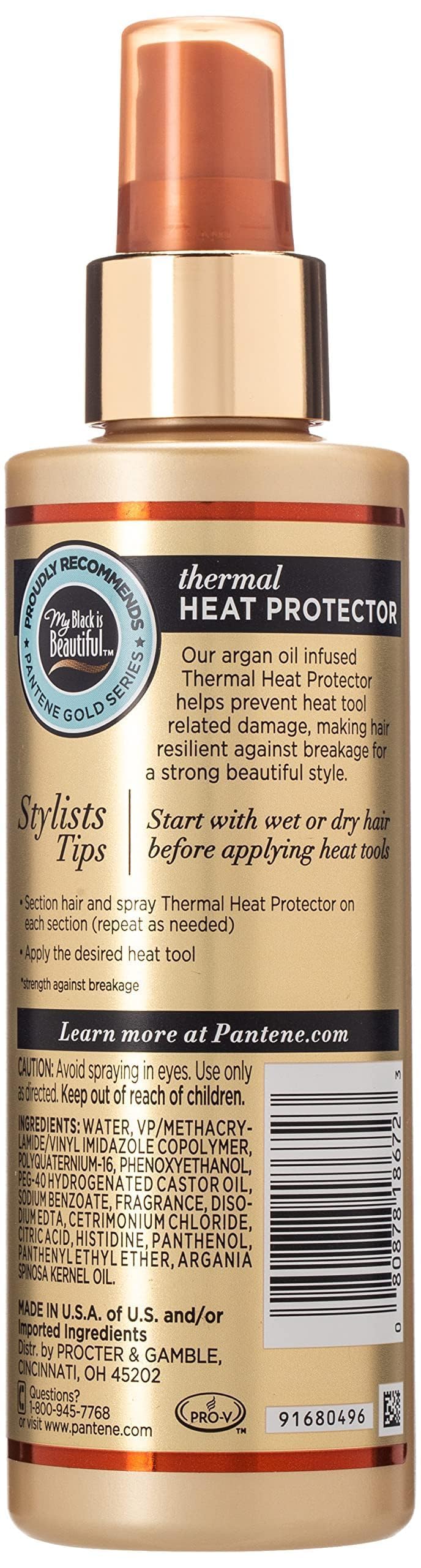 Pantene Gold Series Thermal Heat Protector 6.4 Ounce Pump (190ml)