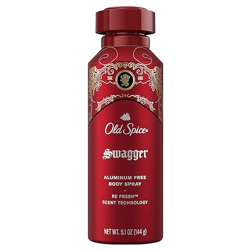 Old Spice Old Spice Aluminum Free Body Spray for Men, Swagger, 5.1 oz, 5.1 ounce