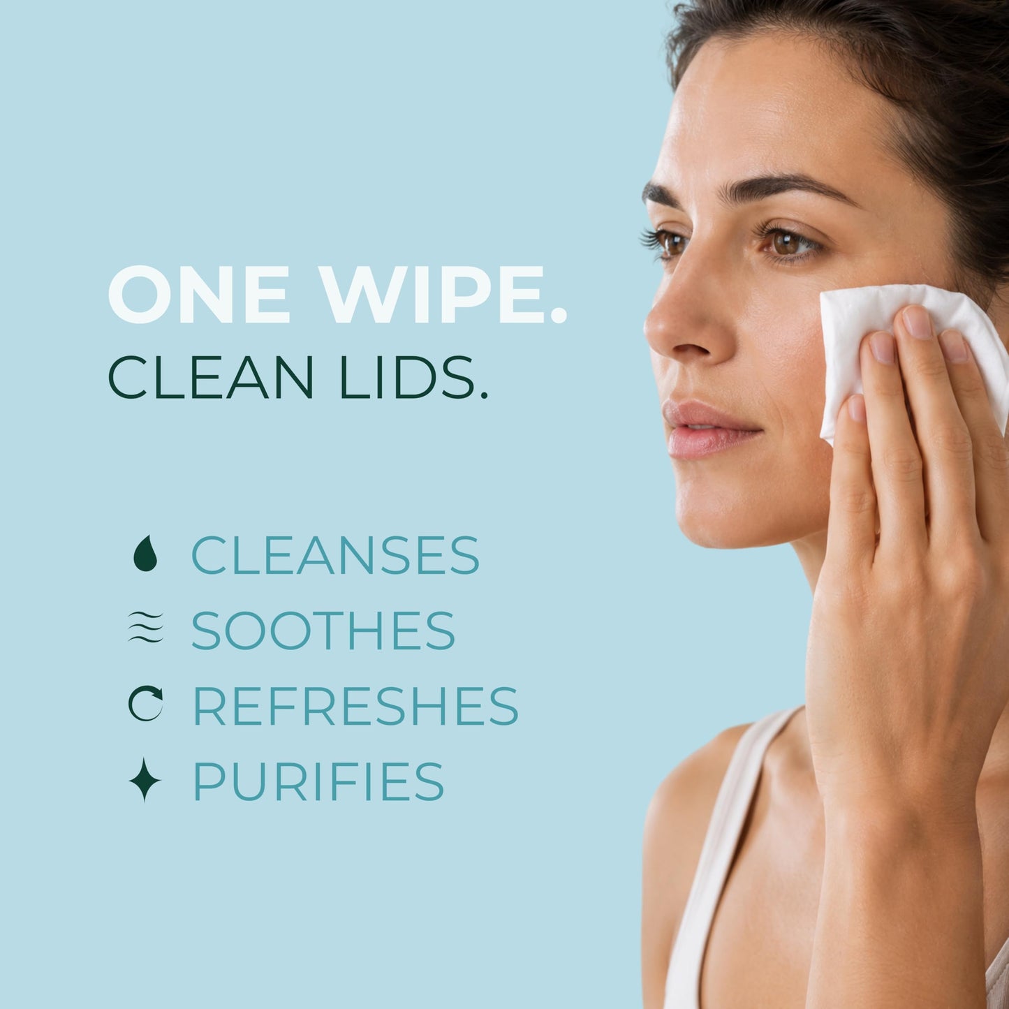NOVEHA Eyelid & Lash Wipes | For Itchy, Dry Eyes, Styes & Blepharitis | lid and lash Cleansing Wipes, Hypoallergenic & Soothing For Sensitive Eyes Beauty and Personal Care NOVEHA