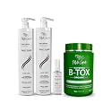 I Belli Capelli Ravenna Hair Straightening Kit - Organic Hair B-tox, Aloe Vera Shampoo & Conditioner, Repair Oil - Anti-Frizz, Intense Hydration