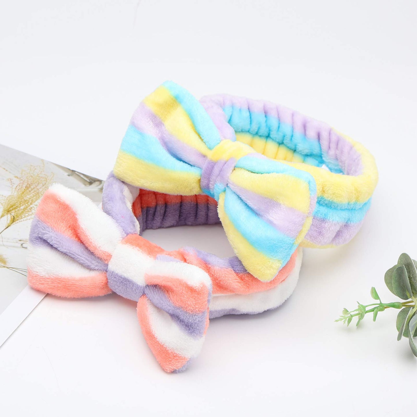 3 otters 8-Pack Spa Headband, Stocking Stuffers for Women Teen Girls, Mom, Girlfriend, Makeup Headband for Washing Face, Skincare, Christmas Spa Gifts