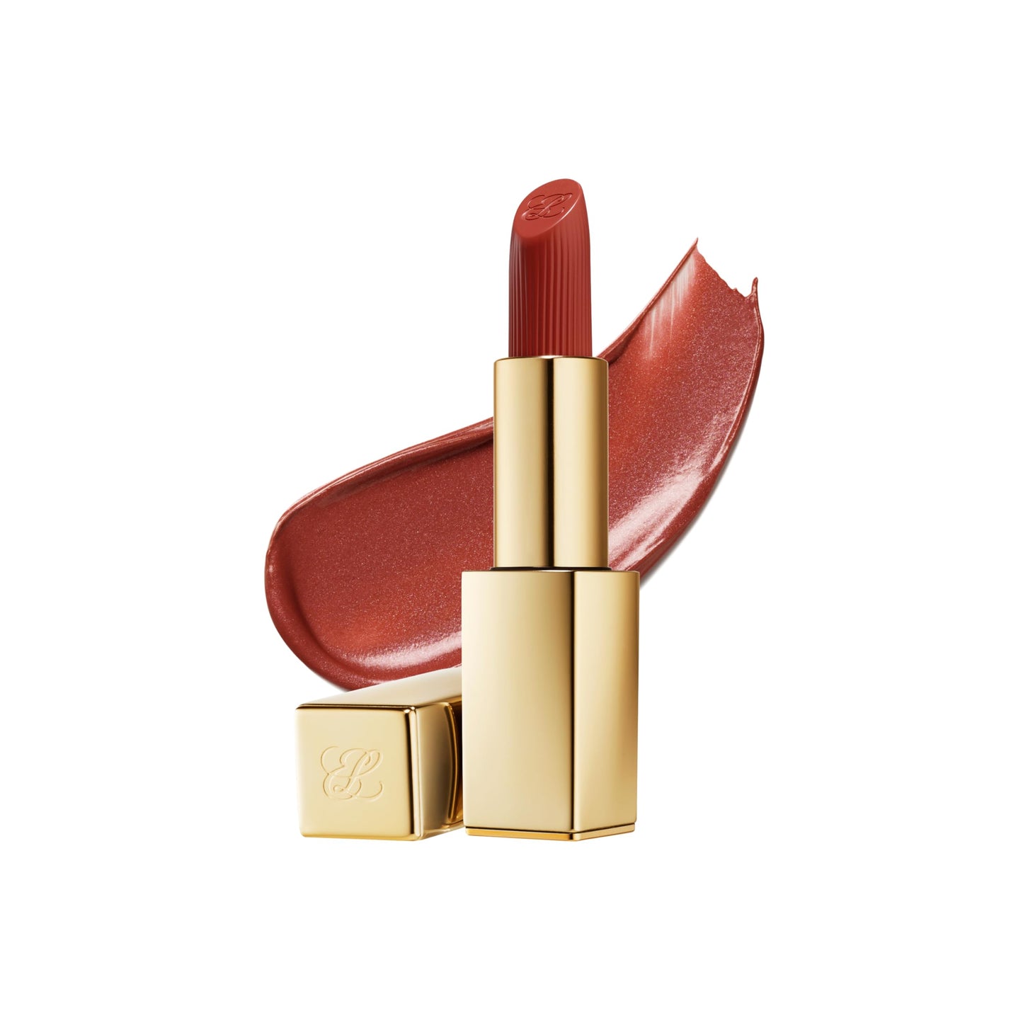 Estée Lauder Pure Color Long-Lasting Hi-Lustre Lipstick for Women | Shimmer Finish, 0.12 Ounce, 130 Slow Burn