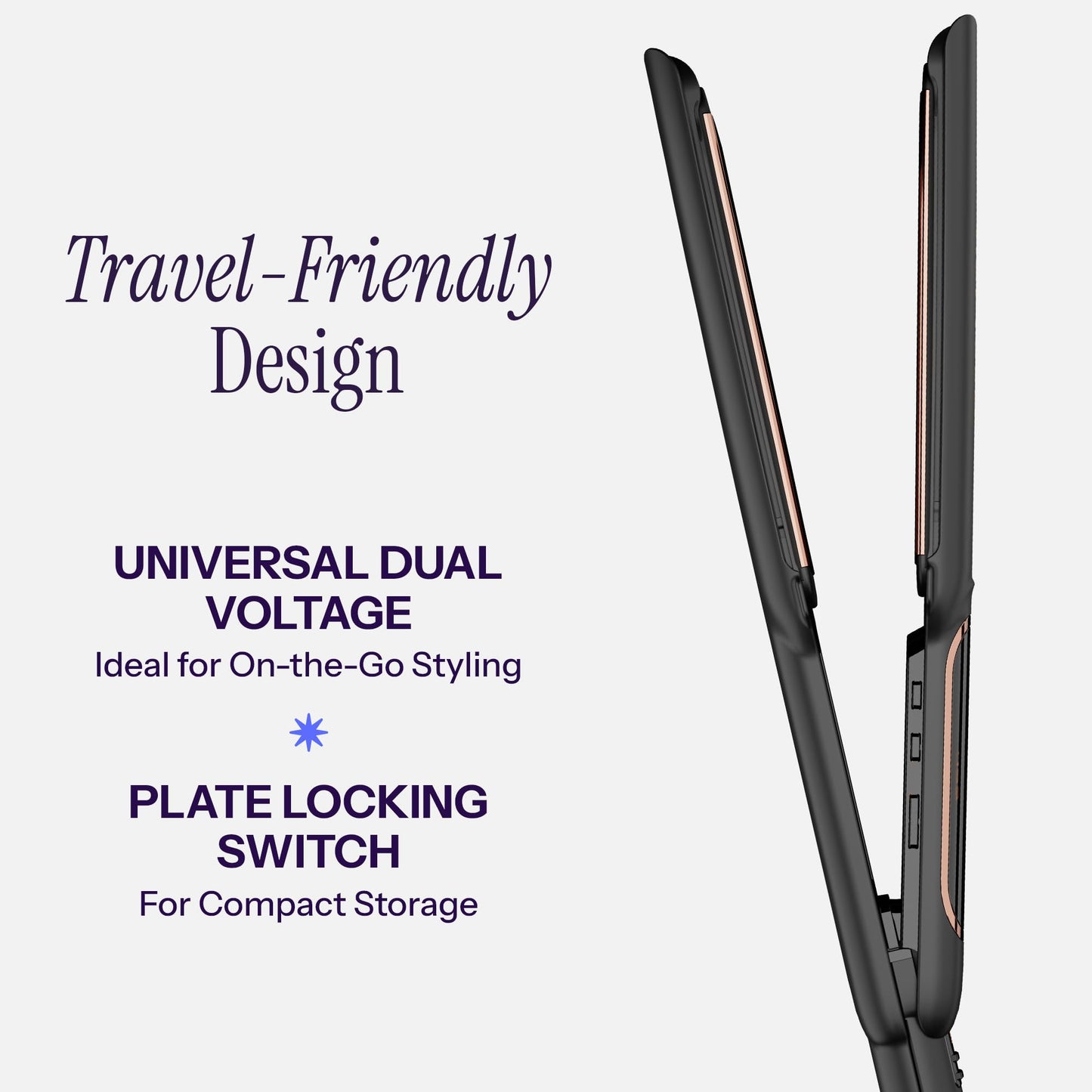 HOT TOOLS Professional Rose Gold Digital Extra Long Flat Iron, 1-1/2 inch