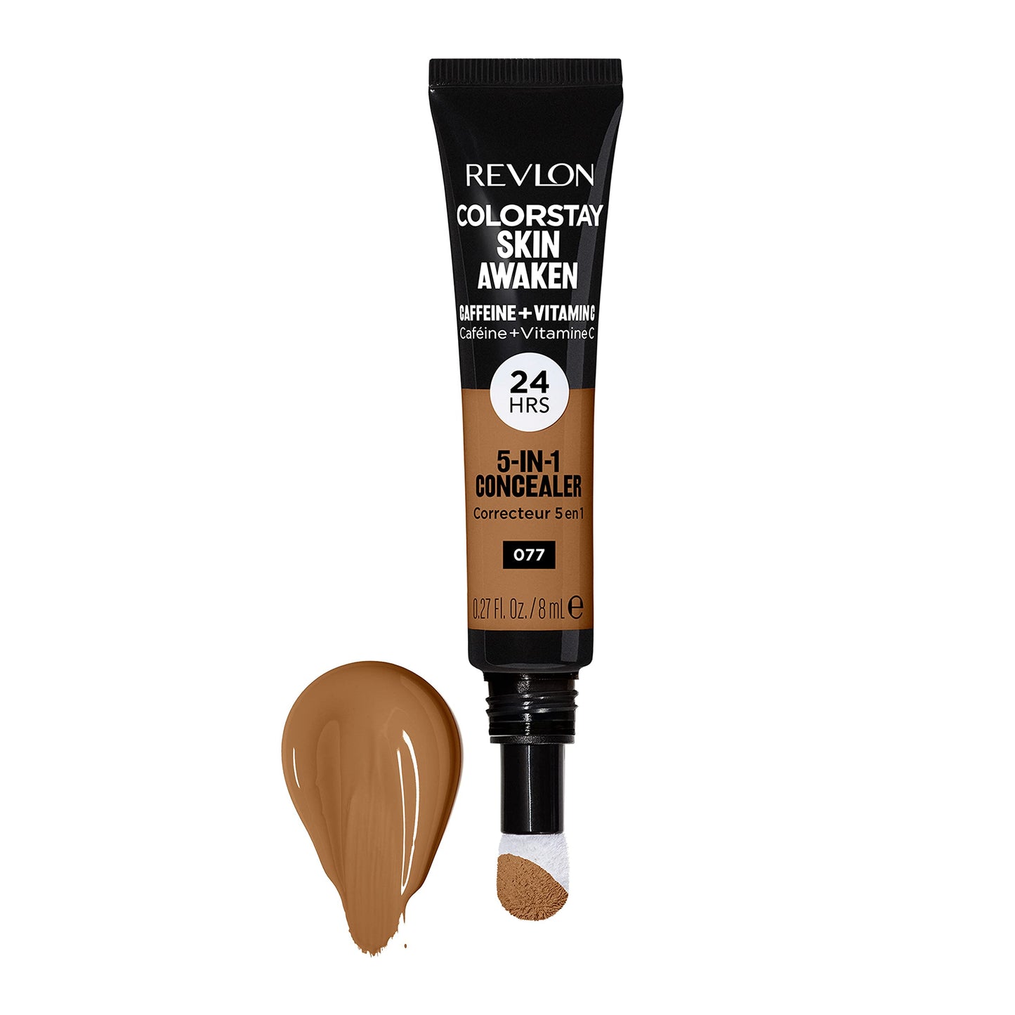 Revlon ColorStay Skin Awaken 5-in-1 Concealer, Lightweight, Creamy Longlasting Face Makeup with Caffeine & Vitamin C, For Imperfections, Dark Circles