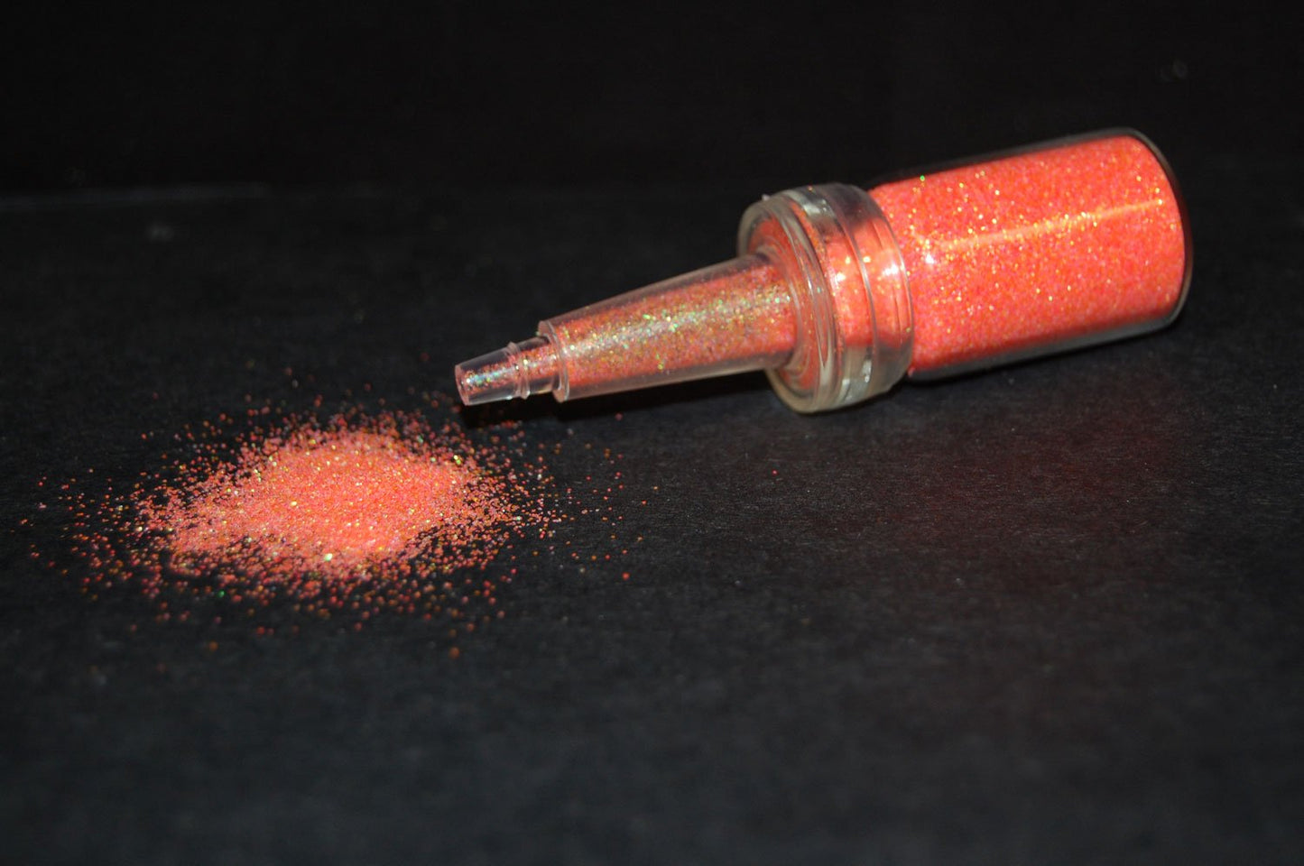 UV Blacklight Reactive Cosmetic Face & Body Glitter Powder (10 Gram Jars) (UV Neon Orange)