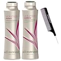 All-Nutrient VOLUMIZE Shampoo & Conditioner DUO SET, For Added Hair Volume & Dimension (w/Sleek Comb) UV+ Color Protection, 100% Vegan (12 oz + 12 oz