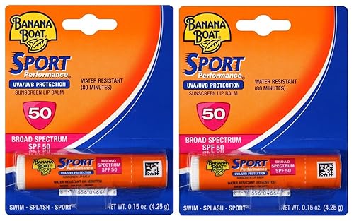 Banana Boat Sport SPF 50 Sunscreen Lip Balm (2 Pack)