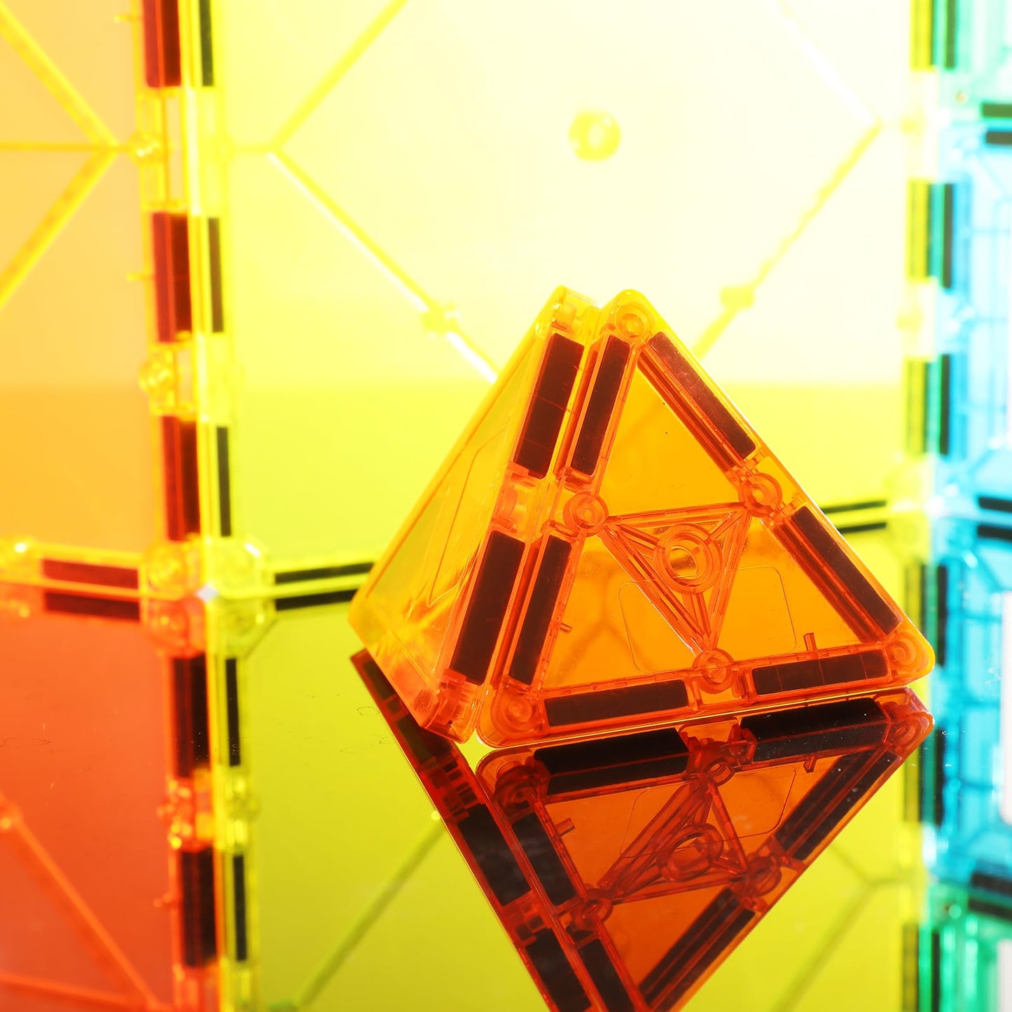 NEOFORMERS STEM Magnetic Tiles 70pcs – Montessori Building Blocks for Toddlers 3+, Educational Construction & Creative Learning Toy Set