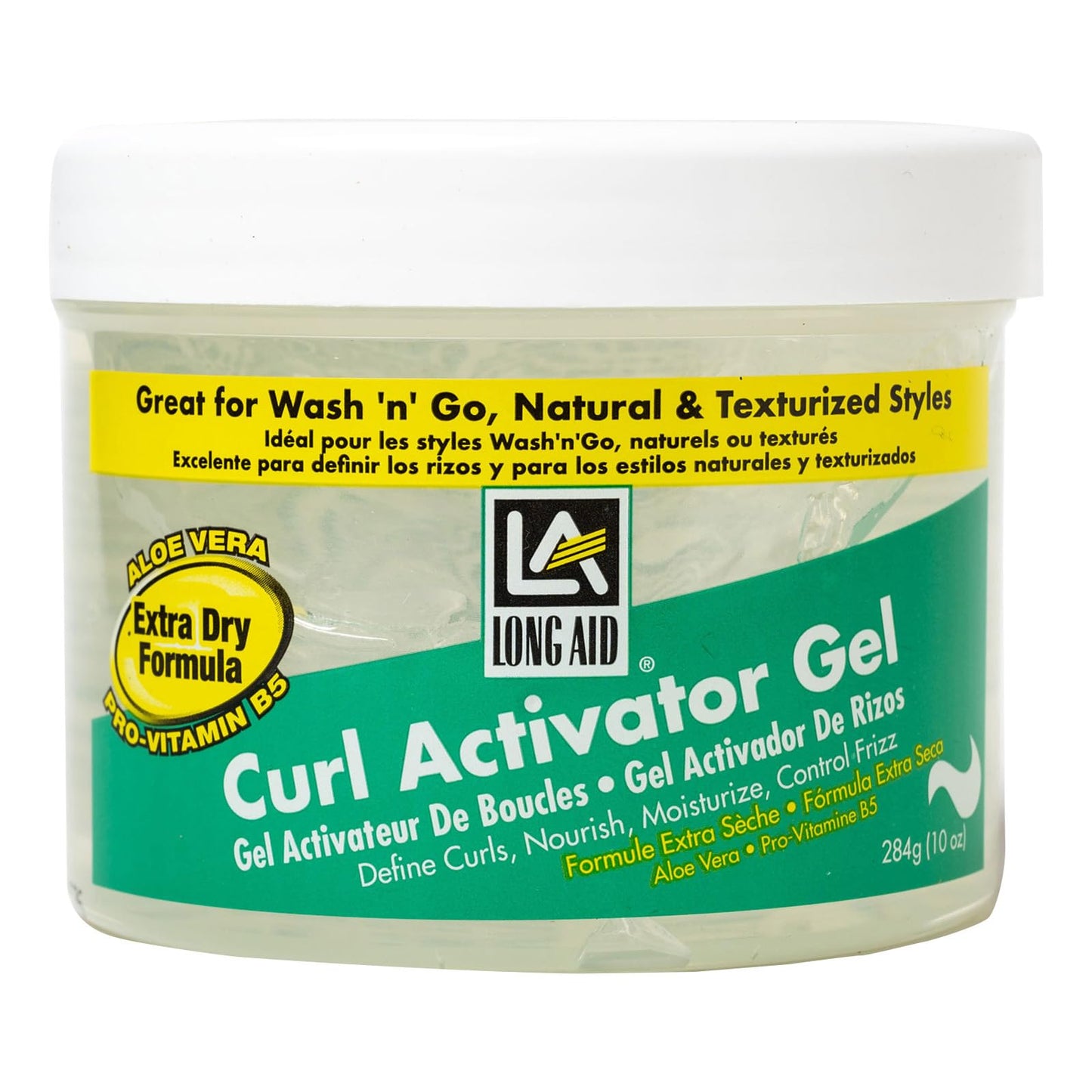 AmPro Long-Aid Activator Gel - Enriched with Aloe Vera, Protein, and Vitamin B Complex - Brings Essential Moisture to Strands - Defines Your Natural