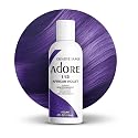 Adore Semi Permanent Hair Color (113 African Violet) | Vegan & Cruelty-Free Purple Hair Dye | No Ammonia, No Peroxide, No Alcohol | 4 Fl Oz