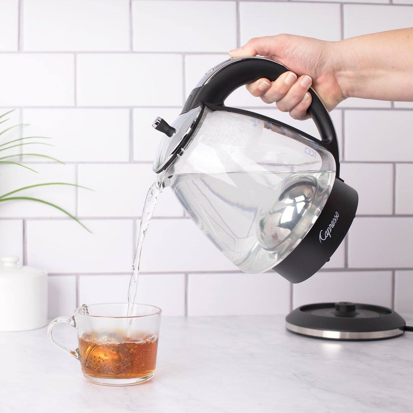 Capresso H2O Glass Rapid-Boil Kettle 240.03
