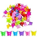 Mandalahuang Hair Clip, 100 Pcs Butterfly Hair Clips, Pastel, Rainbow, Mini Hair Clip for Girls