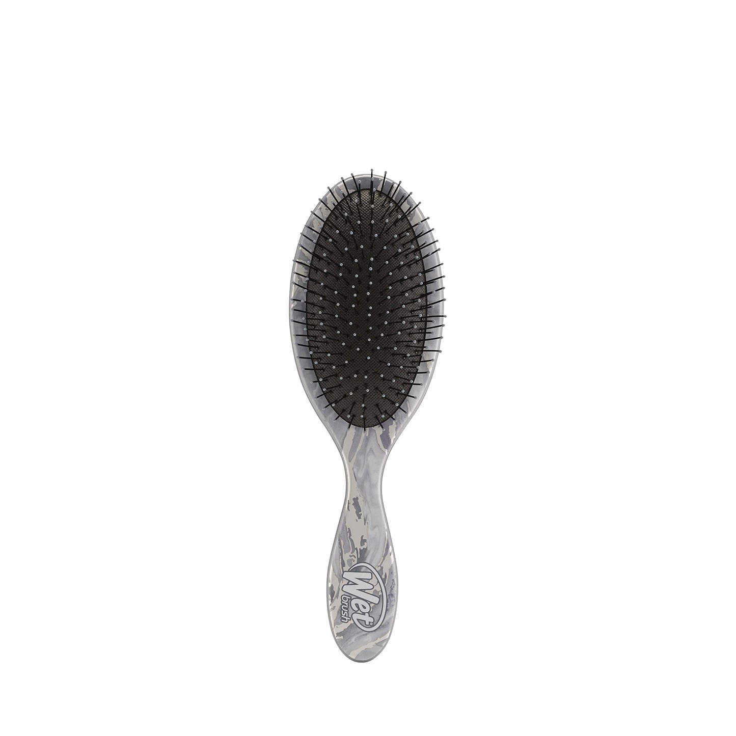 Wet Brush Original Detangler Brush - Metallic Marble, Silver - All Hair Types - Ultra-Soft IntelliFlex Bristles Glide Through Tangles with Ease
