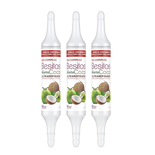 Bio Complex Coconut Oil Capsules 3Pack - 0.61 oz Each, Deep Moisturizing Hair Treatment for Repair, Hydration, and Strengthening