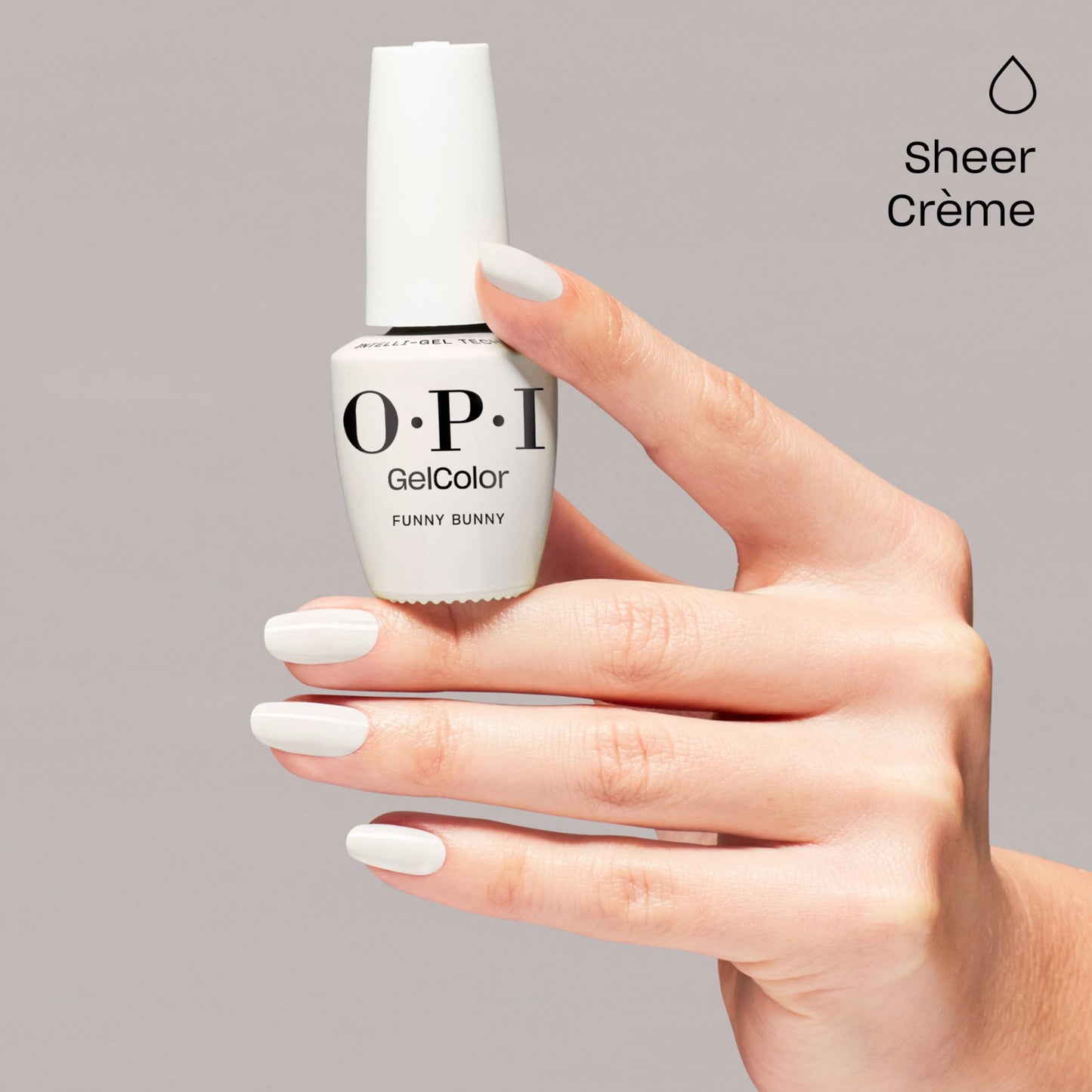 OPI GelColor Funny Bunny | Sheer Soft White Crème LED Cure Gel Nail Polish | Salon-Quality Shine, Long-Lasting Wear | Vegan & HEMA Free | 0.5 Fl Oz Beauty and Personal Care OPI