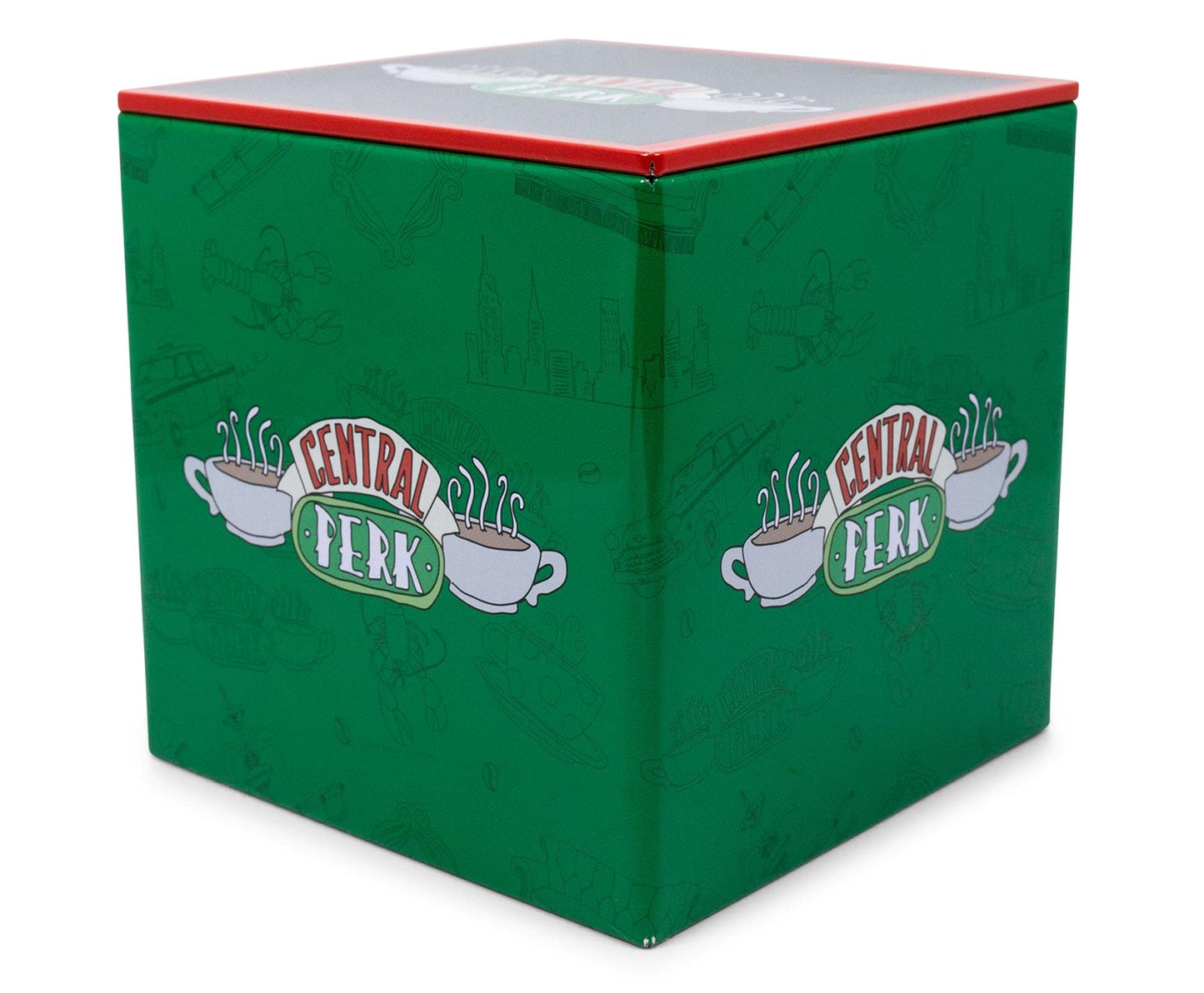 Ukonic Friends Central Perk 4-Inch Tin Storage Box Cube Organizer with Lid | Basket Container, Cubby Cube Closet Organizer, Home Decor Accessories…