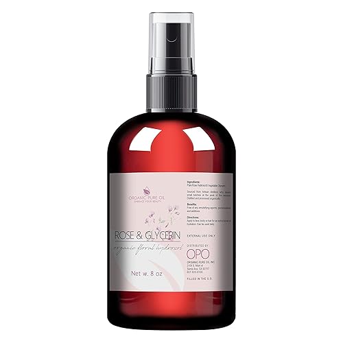 Rosewater Glycerin Mist Toner Bulk Spray Facial Body Floral Cleanser Pure Rose Hydrosol and Vegetable Glycerine Moisturizing Cleansing Toning Mix
