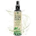 Green Leaf Naturals Aloe Vera Spray | 99% Cold-Pressed Aloe Vera Juice with Vitamin C, E & A | Hair, Skin, Facial Moisturizer, Sunburn Relief & After