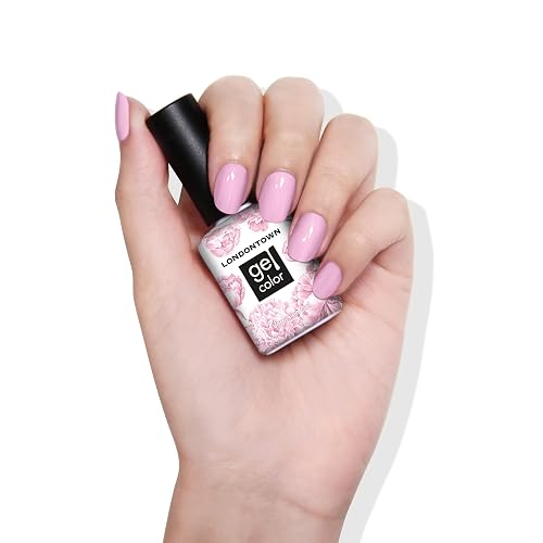LONDONTOWN UV/LED Gel Nail Polish, Glossy Pastel Pink, Pink Palm, 0.4 Fl Oz, Long Lasting, Chip Resistant High Shine Color Beauty & Personal Care LONDONTOWN