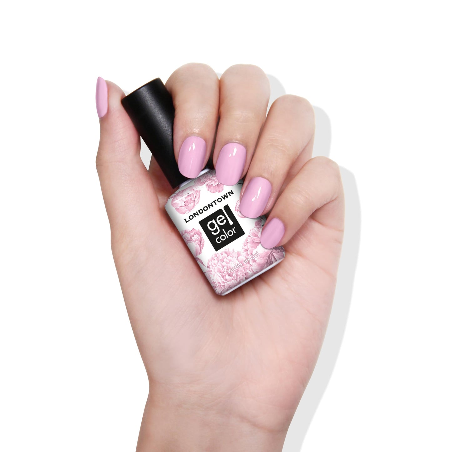 LONDONTOWN UV/LED Gel Nail Polish, Glossy Pastel Pink, Pink Palm, 0.4 Fl Oz, Long Lasting, Chip Resistant High Shine Color Beauty & Personal Care LONDONTOWN