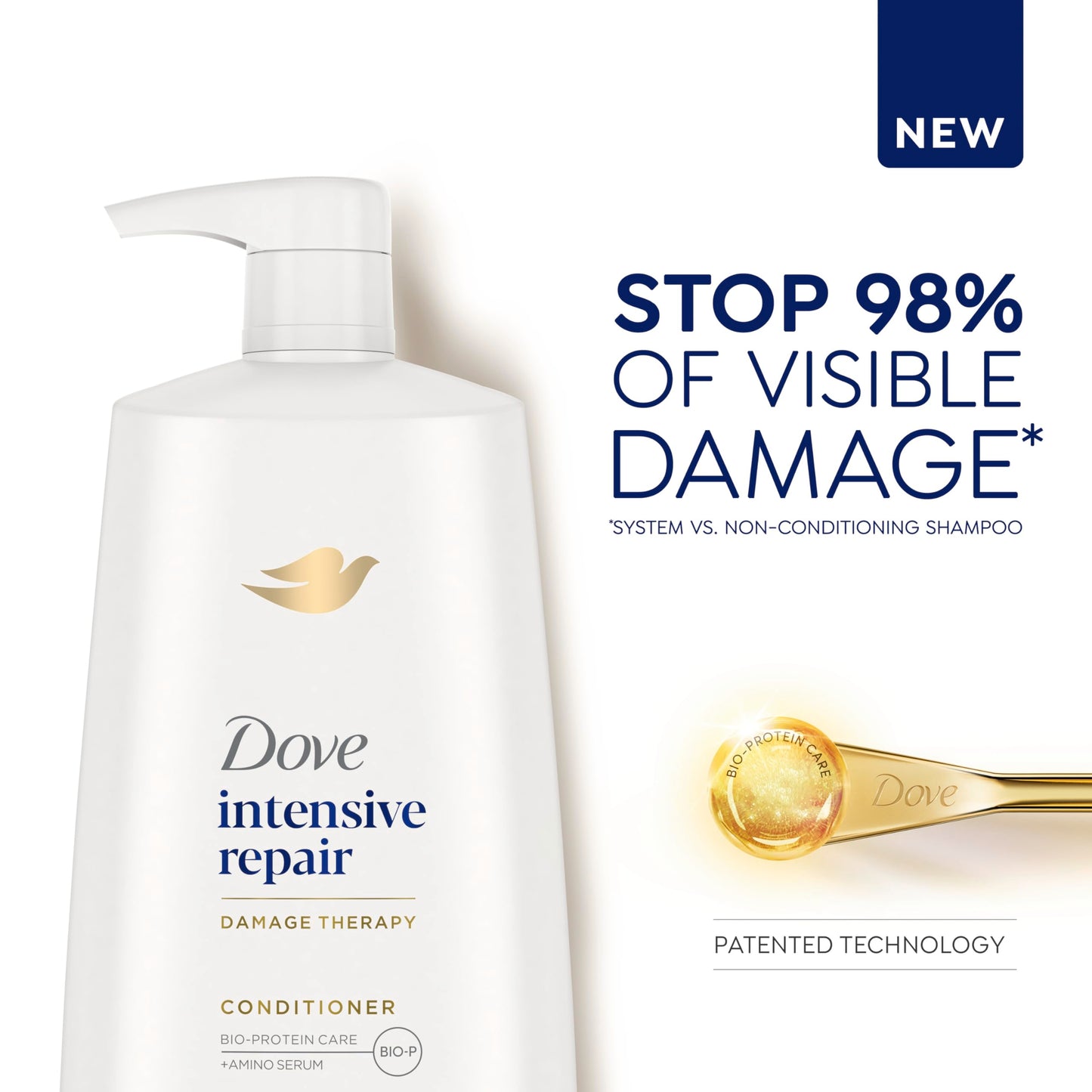 Dove Ultra Care Conditioner Intensive Repair for Damaged Hair Conditioner with Bio-Restore Complex 25.4 oz