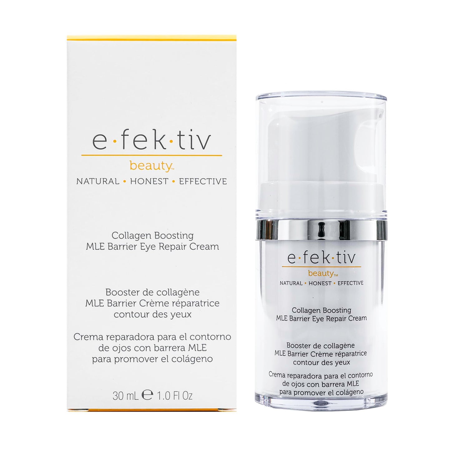 Collagen Boosting MLE Barrier Eye Repair Cream by e.fek.tiv for Unisex - 1 oz Serum.