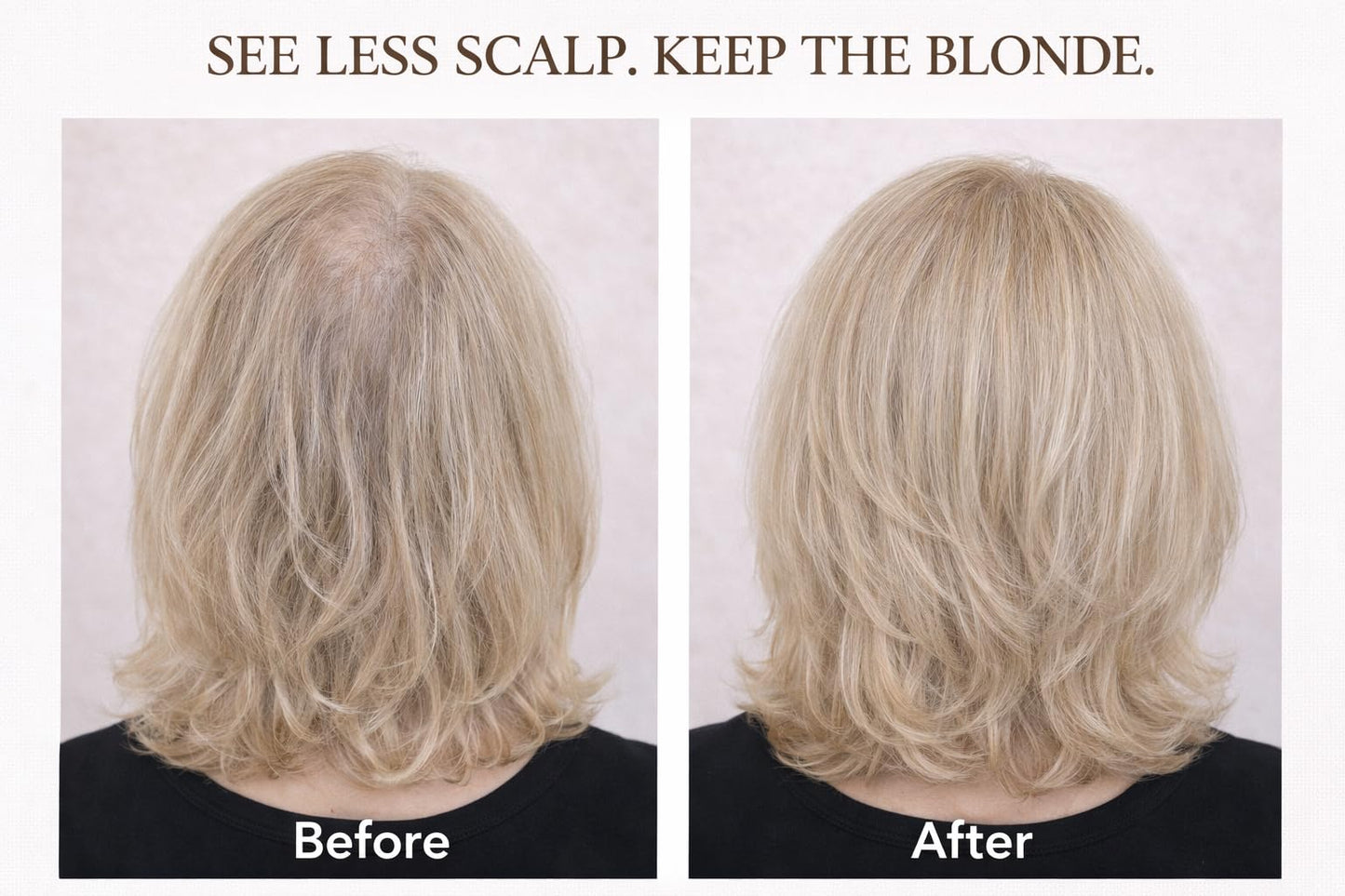 diCESARE NEW Blonde Hair Building Fiber - Fuller, Thicker Looking - Natural Coverage for Fine & Thinning Blonde Hair NOW IN 2 SIZES
