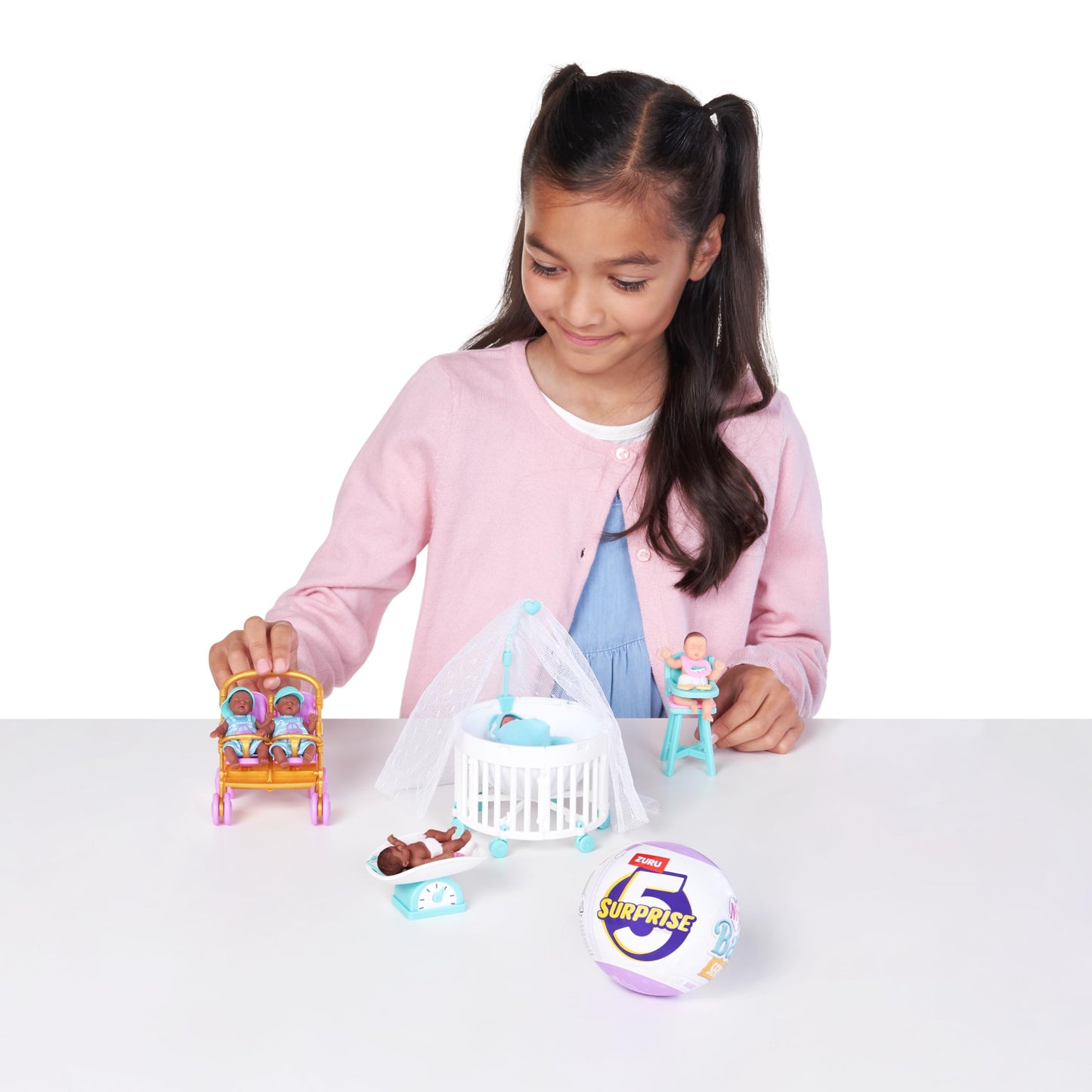 5 Surprise My Mini Baby Series 2 by ZURU, Collectible Mystery Capsule, Toy for Girls, Realistic Miniature Baby, Playset and Accessories (Single…