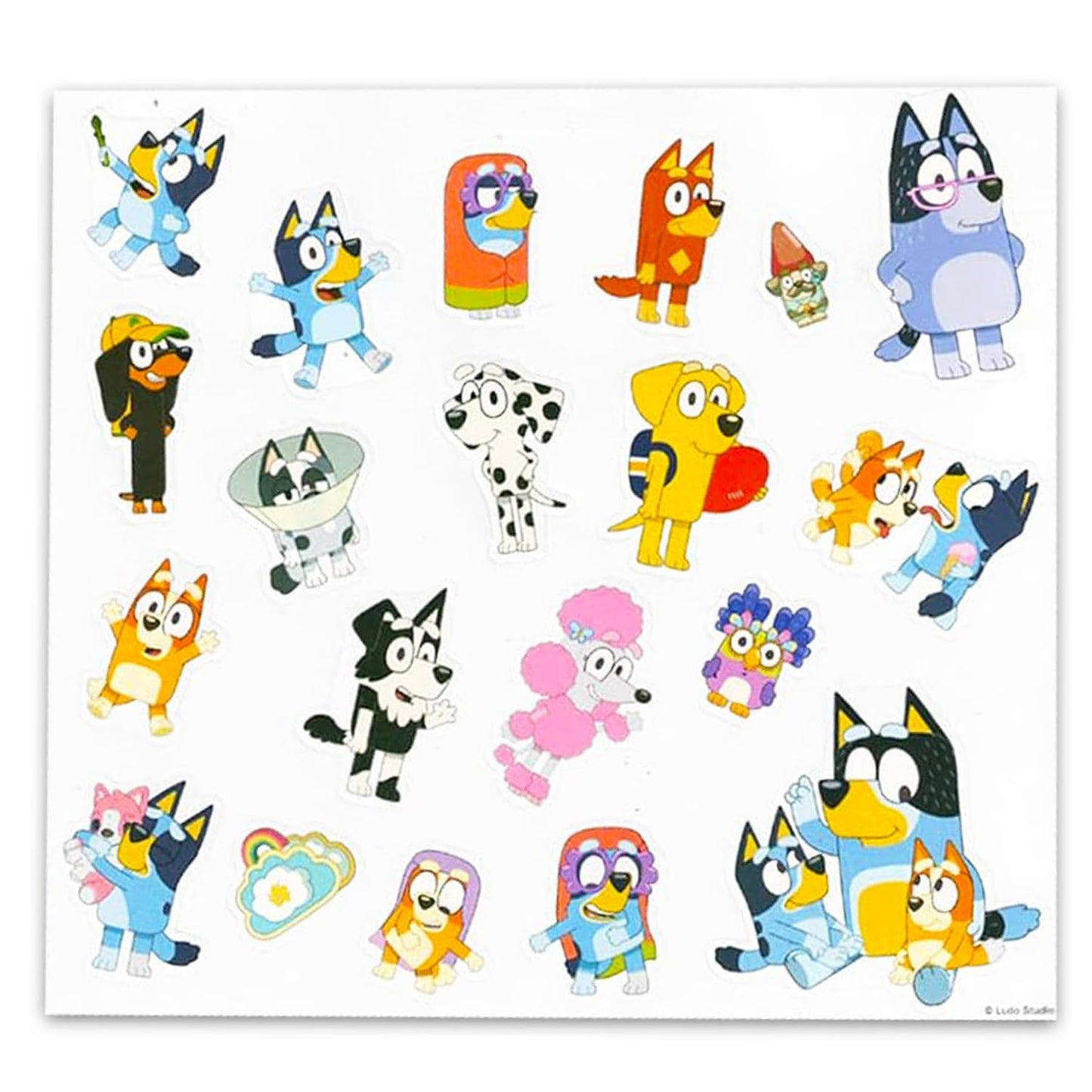 Bluey Plush Shoulder Hand Bag Set - Bundle with 3D Plushie with Adjustable Strap Plus Stickers, More | Bluey Plush Purse for Kids, Girls