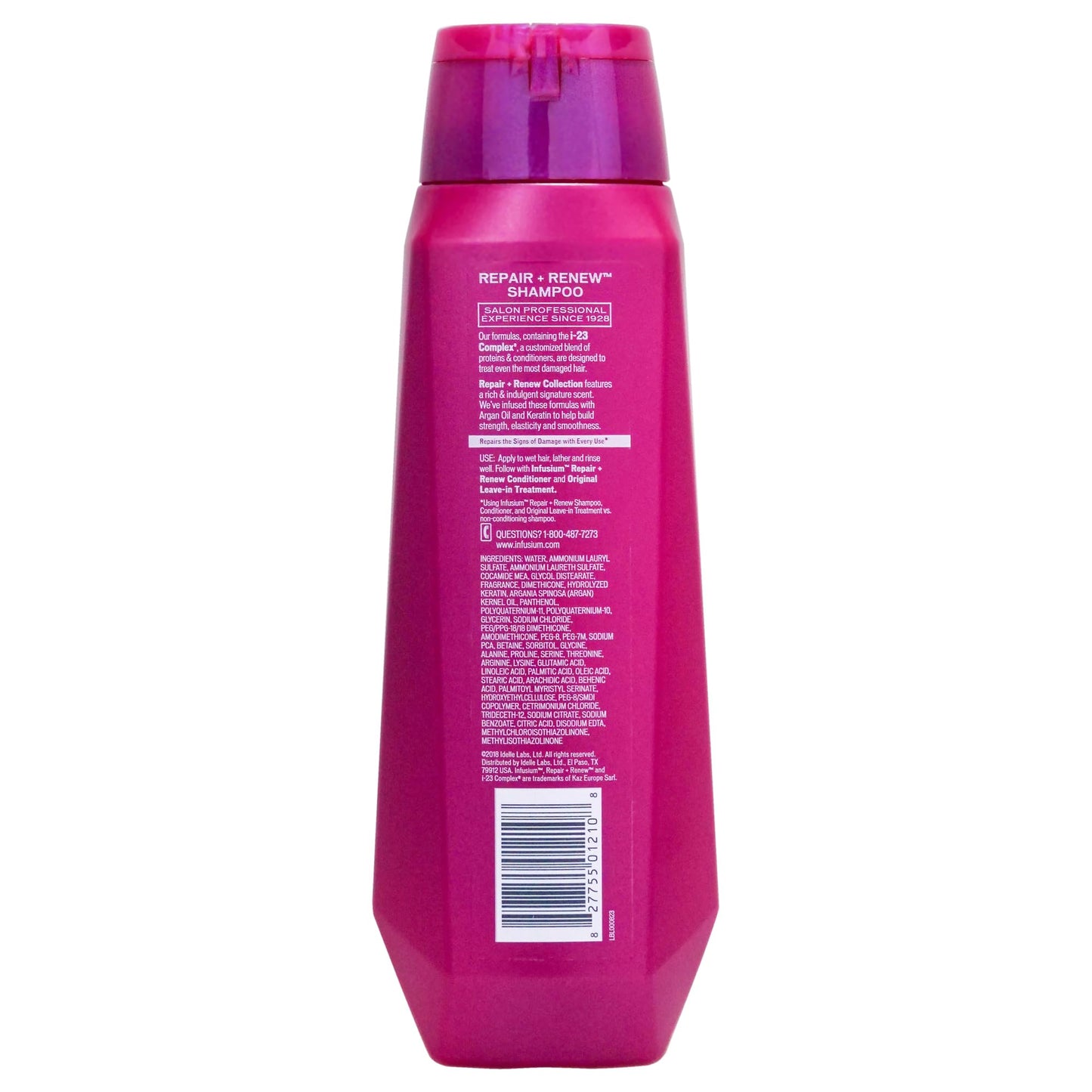 Infusium Repair and Volumize Shampoo - Clarifying Shampoo for All Hair Types - Increases Moisture Retention with Collagen Building Peptides - 13.5 oz
