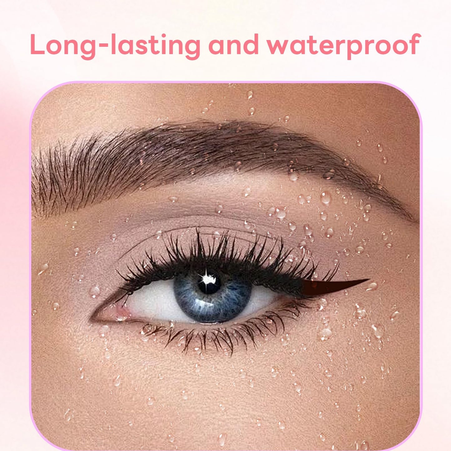 2pcs Rotatable Eyeliner Stamp Set - Quick Shaping Tool with Left/Right Eye Marked, Smudge-Proof & Long-Lasting, Ready to Use, Flawless Winged…