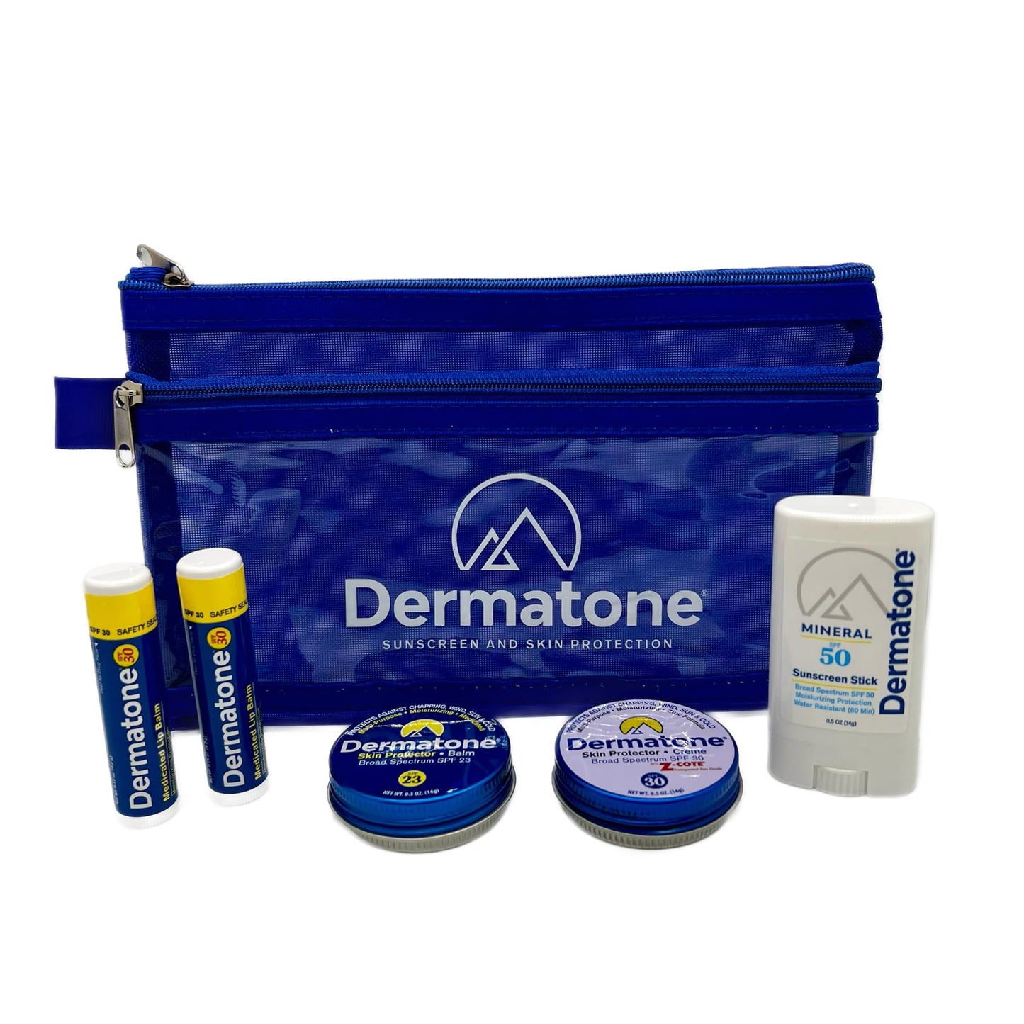 Dermatone Outdoor Protection Gift Pack | Contains 4 of our Sunscreen, Skin Protection Products | Classic Tin, Z-Cote, Mineral Sunscreen Stick & 2