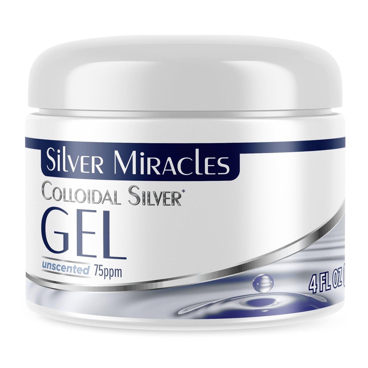Silver Miracles - Colloidal Silver Gel - Nano Silver Gel Wound Care - Healing Ointment for Burns & Irritated Skin - for All Skin Types - 4 Oz Beauty and Personal Care Silver Miracles