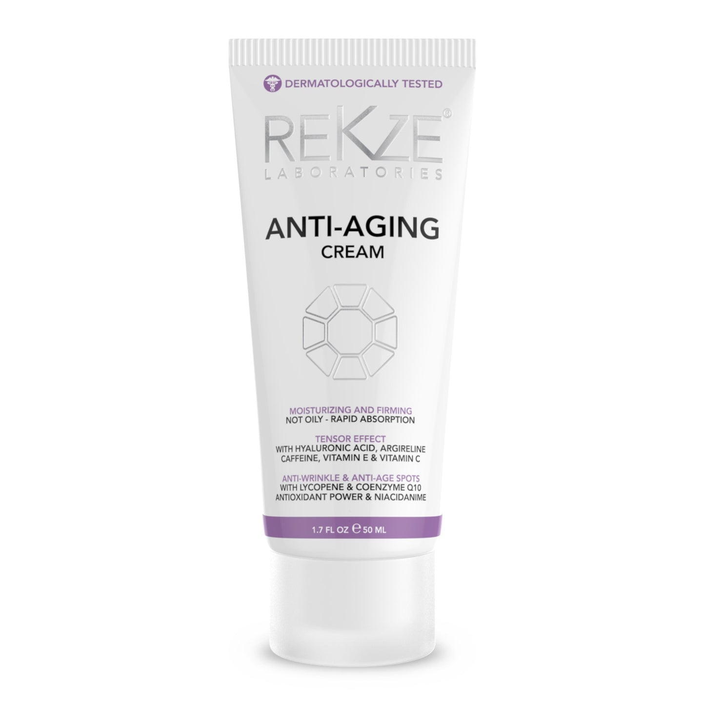 REKZE Advanced Formula Anti-Aging Cream: Unisex Rejuvenation for Face, Neck & Hands - Clinically Proven, Dermatologist-Recommended